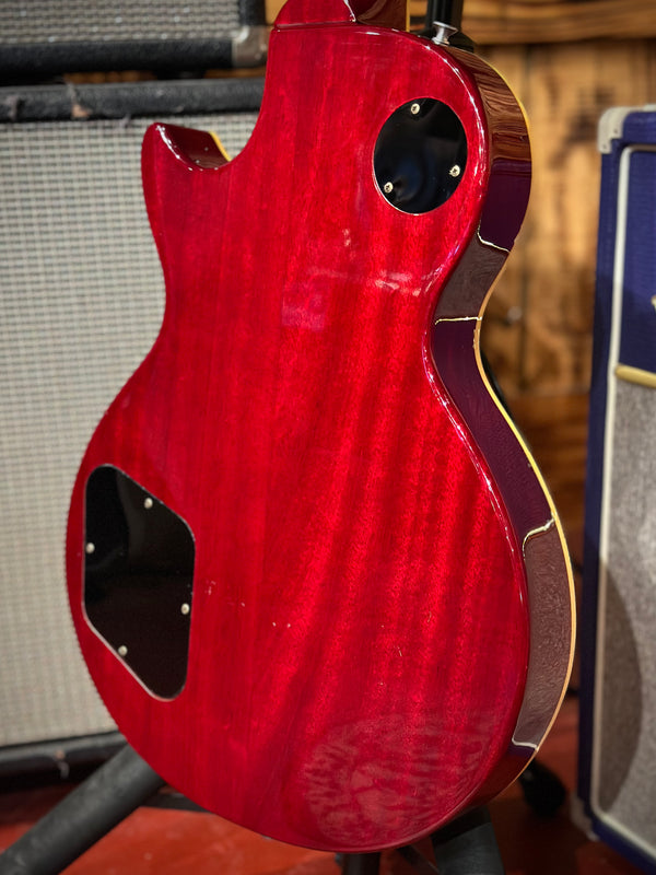 1993 Orville Les Paul Made in Japan Cherry Burst Flame Top w/ Gator Flight Case! #881