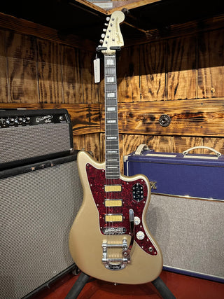 Fender Gold Foil Jazzmaster Electric Guitar - Shoreline Gold - Gig Bag GB#888