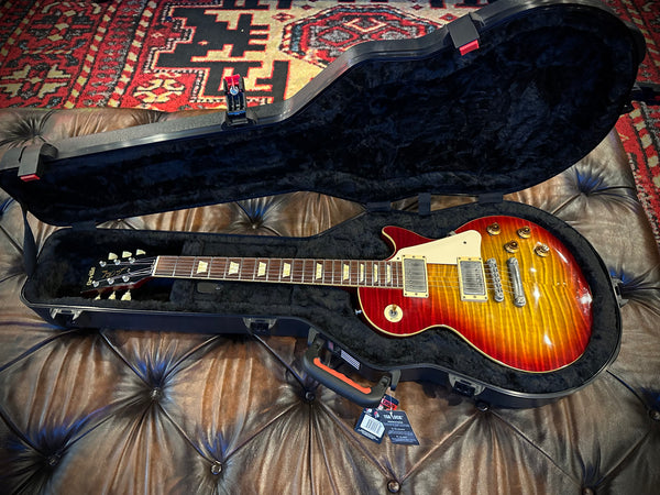 1993 Orville Les Paul Made in Japan Cherry Burst Flame Top w/ Gator Flight Case! #881