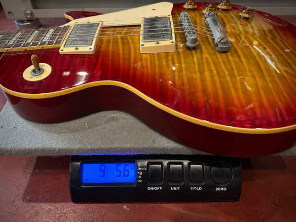1993 Orville Les Paul Made in Japan Cherry Burst Flame Top w/ Gator Flight Case! #881
