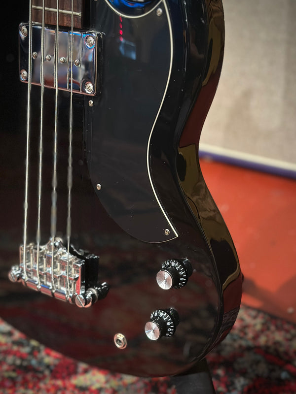 2005 Epiphone EB-0 SG Short-Scale Bass – Ebony GB #928