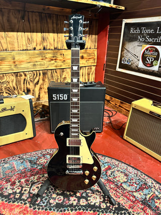 1980 Aria Pro II LC-500 Les Paul Custom "Black Beauty" (MIJ Matsumoku) Case #944