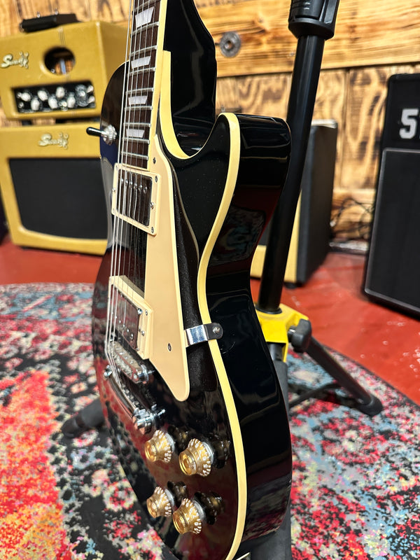1980 Aria Pro II LC-500 Les Paul Custom "Black Beauty" (MIJ Matsumoku) Case #944