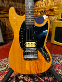 Vintage 1976 Fender Mustang Electric Guitar - Natural Ash - Case 907 - Consignment