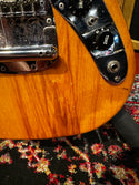 Vintage 1976 Fender Mustang Electric Guitar - Natural Ash - Case 907 - Consignment