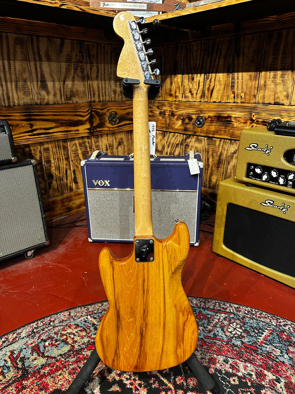 Vintage 1976 Fender Mustang Electric Guitar - Natural Ash - Case 907 - Consignment