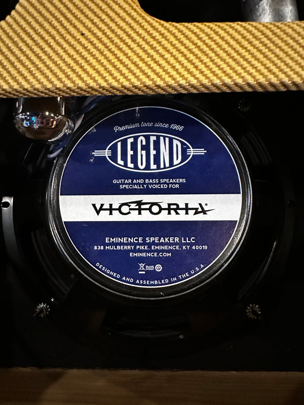 Victoria Ivy League 1x12 Tweed Combo Amplifier (14-Watt 5F10 Harvard Circuit) Consignment
