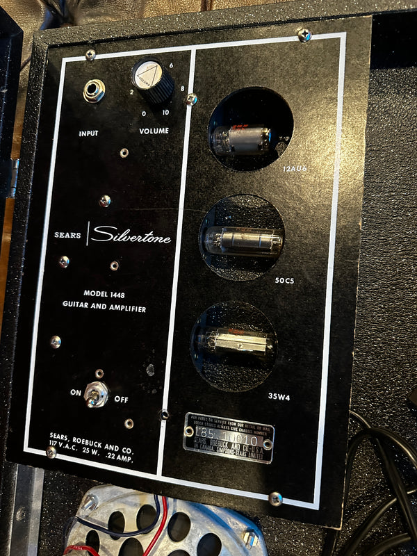 Silvertone 1448 with Case Amp excellent ++ condition