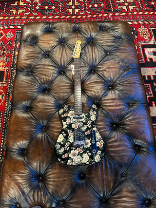 Funker Telecaster (unknown builder) Flower Finish w/gig bag #804
