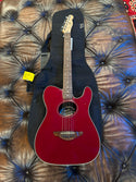 Fender Teleacoustic Wine Red sn#CD05025644 Gig Bag #822 Consignment