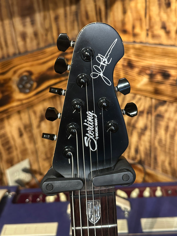 Sterling JP 70 Flat Black 7 String Guitar w/ Case #943