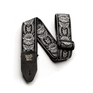 Ernie Ball - Classic Jacquard Guitar Strap/Bass Strap - Silver Orleans