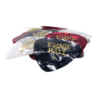 Ernie Ball - Cellulose Guitar Picks - Heavy Assorted Pearloid Colors - 24 Pack