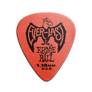 Everlast Picks - 1.14mm Red - 12 Pack