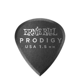 Ernie Ball Prodigy Guitar Picks - Mini 1.5mm Black - 6 Pack