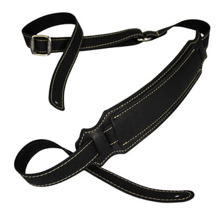 Franklin Vintage Glove Leather Black Guitar Strap