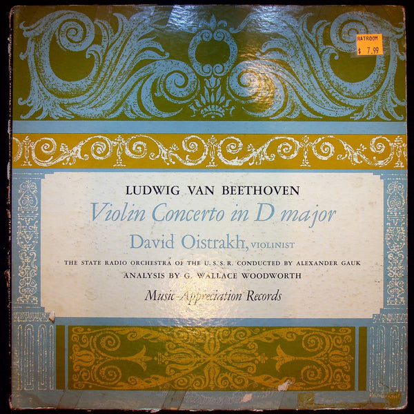 Used Vinyl-David Oistrakh*, State Radio Orchestra of the U.S.S.R.*, Alexander Gauk, Ludwig Van Beethoven-Violin Concerto In D Major For Violin And Orchestra, Op. 61-LP