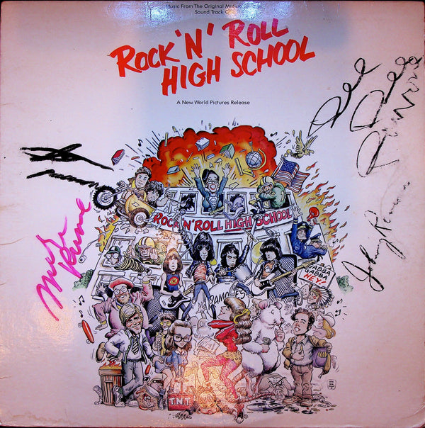 **Autographed**The Ramones-LP-Various-Rock 'N' Roll High School (Music From The Original Motion Picture Soundtrack)