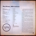 Used Vinyl-Ray Brown/Milt Jackson-Self Titled-LP