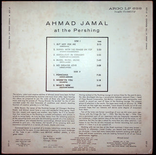 LP-Ahmad Jamal Trio-At The Pershing: But Not For Me