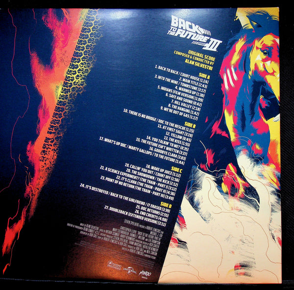 LP - Alan Silvestri - Back To The Future Soundtrack- Mondo Pressing-Blue Splatter-Rare