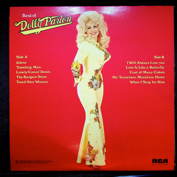 LP-Dolly Parton-Best Of-1975-Repress with poster