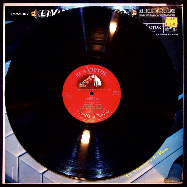Used Vinyl-Gershwin, Fiedler/Boston Pops, Earl Wind-Rhapsody In Blue/An American In Paris-LP
