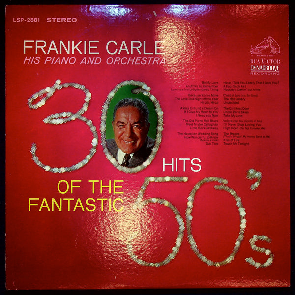 Used Vinyl-Frankie Carle His Piano And Orchestra-30 Hits Of The Fantastic 50's-LP