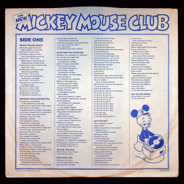 Used Vinyl-Mickey Mouse Club-The All New Mickey Mouse Club-LP