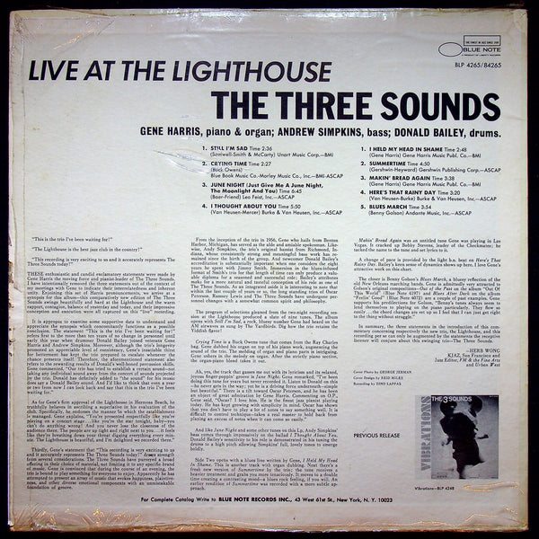 Used Vinyl-The Three Sounds-Live At The Lighthouse-LP