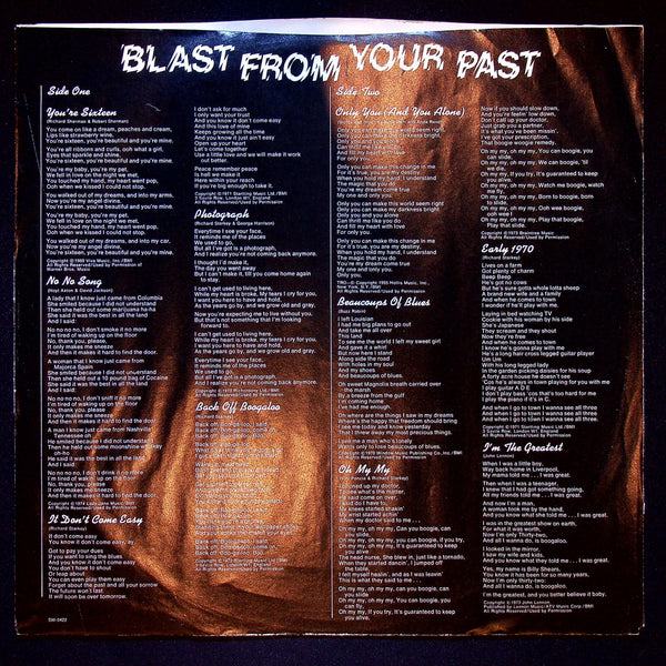 Used Vinyl-Ringo Starr-Blast From Your Past-LP