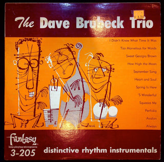 Used Vinyl-The Dave Brubeck Trio-Distinctive Rhythm Instrumentals-LP