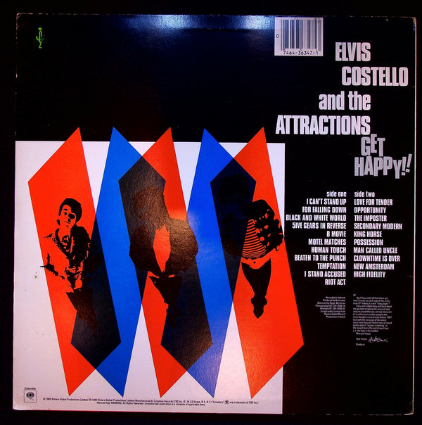 LP-Elvis Costello and The Attractions-Get Happy!!