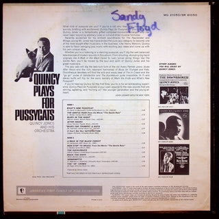 LP-Quincy Jones And His Orchestra – Quincy Plays For Pussycats