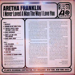 LP - I Never Loved A Man The Way I Loved You - Aretha Franklin