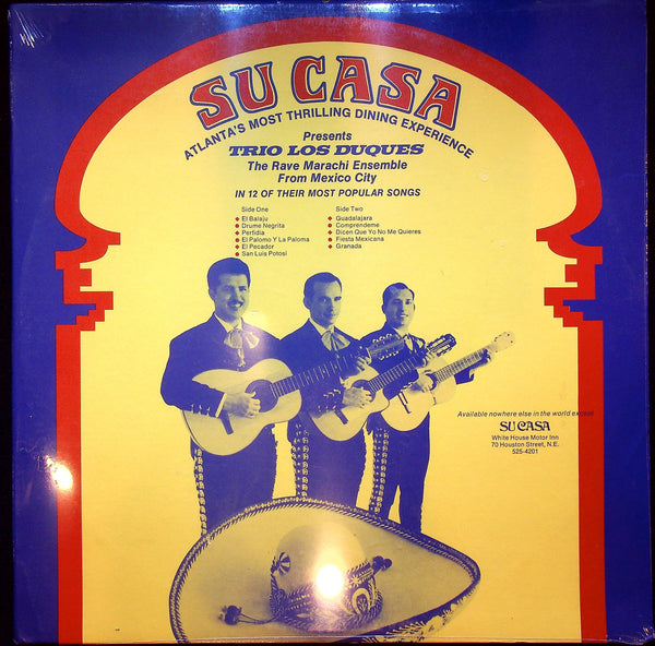 SEALED-LP-Trio Los Duques-Su Casa Presents Trio Los Duques