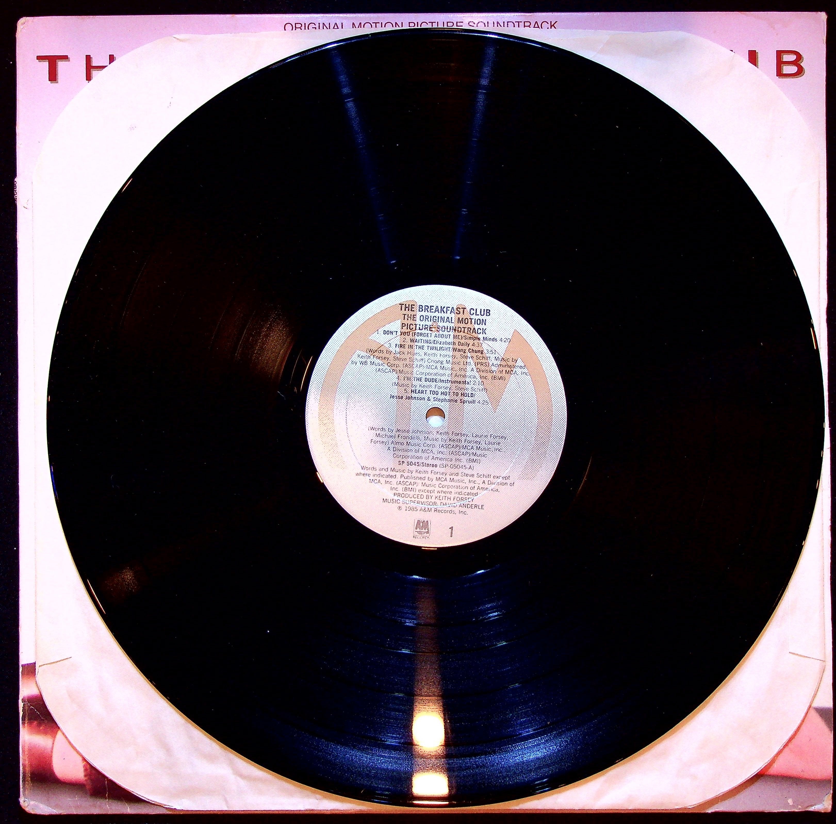 LP-Various-The Breakfast Club (Original Motion Picture Soundtrack