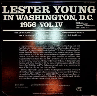 LP-Lester Young-"Pres" Vol.IV