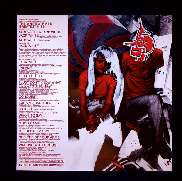 LIMITED EDITION, COLORED VINYL-LP-The White Stripes-Aside From That And Besides This; Greatest Hits