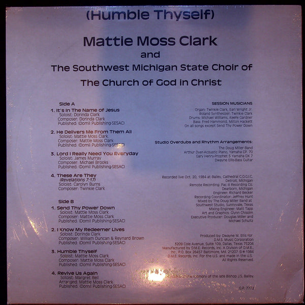 SEALED-LP-Mattie Moss Clark-Humble Thyself