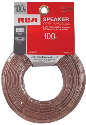 RCA AH18100R Speaker Wire 18 Guage High Performance Wire 100 Foot NEW