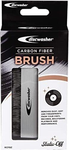 Discwasher RDCFBZ Carbon Fiber Vinyl Record Cleaning Anti-Static Brush (Silver) NEW