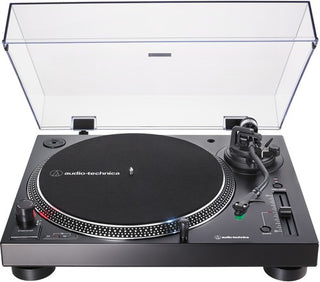 Audio Technica AT-LP120XUSB-BK USB Turntable -Direct Drive - Fully Manual - USB Recording - Built-in Switchable Phono Pre Amp - 33/45/78 RPM Speeds - Includes Dust Cover, Cables and 45 Adapter (Black) *NEW*