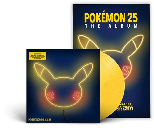 Various Artists - Pokemon 25: The Album LP (Yellow Vinyl) NEW