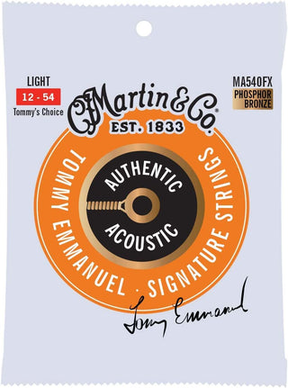 Martin Guitar - Authentic Acoustic Flexible Core Tommy’s Choice MA540FX, 92/8 Phosphor Bronze, Light Guitar Strings