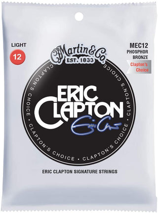 Martin Guitar - Eric Clapton's Choice MEC12, 92/8 Phosphor Bronze Light-Gauge Acoustic Guitar Strings