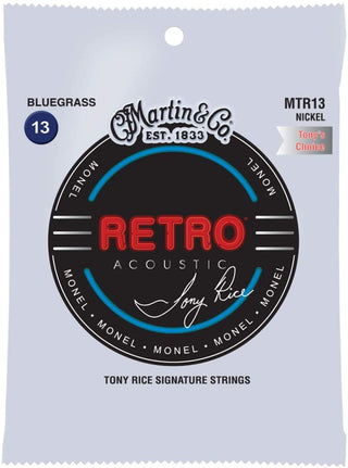 Martin - Retro Acoustic MTR13 Bluegrass-Gauge Guitar Strings, Tony Rice’s Choice, Monel Nickel