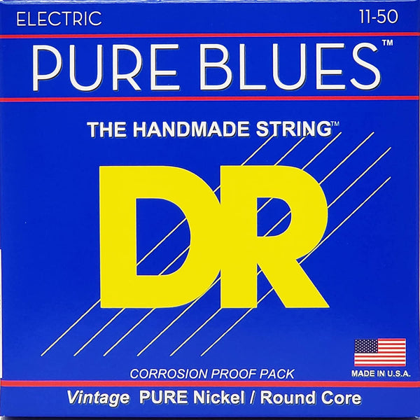 DR Strings - Pure Blues Pure Nickel Wrap Round Core 11-50