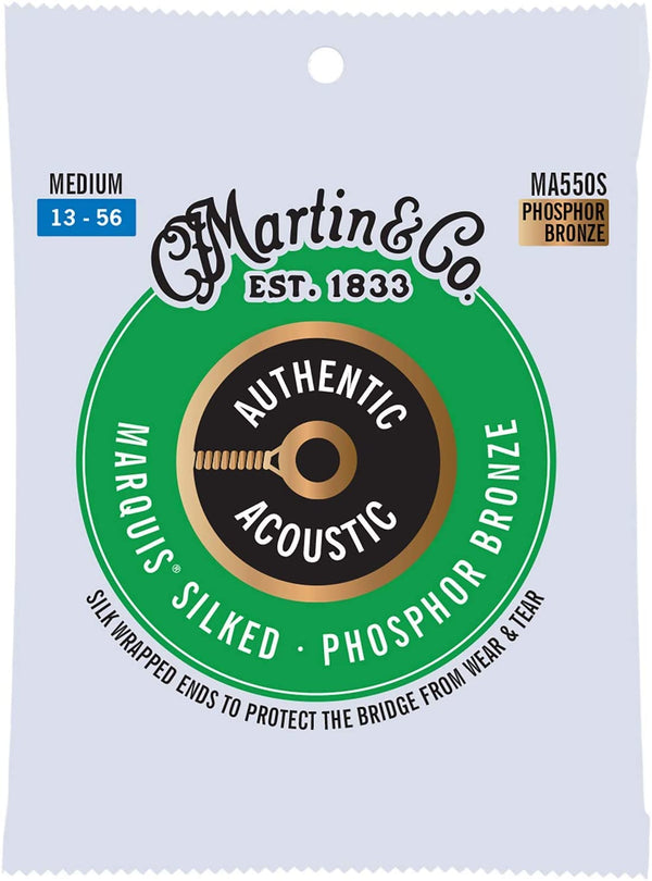 Martin Guitar - Authentic Acoustic MA550S Marquis Silked 92/8 Phosphor Bronze Acoustic Strings, Medium-Gauge Visit the Martin Store