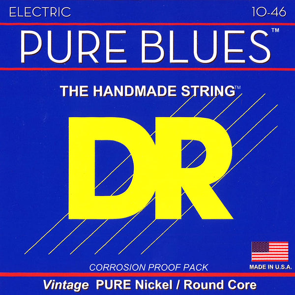 DR Strings - Pure Blues Pure Nickel Wrap Round Core 10-46
